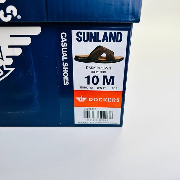 Dockers Sunland Slide Sandal Size 10M Brown Memory Foam Casual Outdoor Slide - Picture 12 of 12